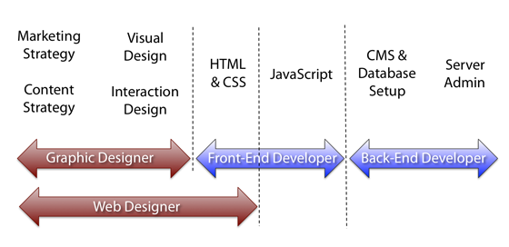Web design and development roles